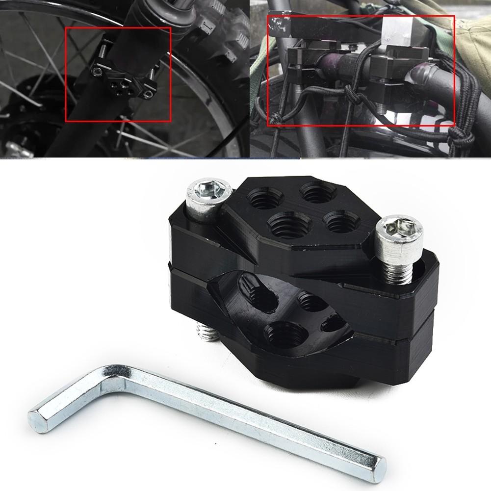 Handlebar Bracket Adaptor Aluminum Alloy Black Bumper