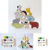 Wooden Animal Tower Building Blocks For Children Diy Creative Play And Learning
