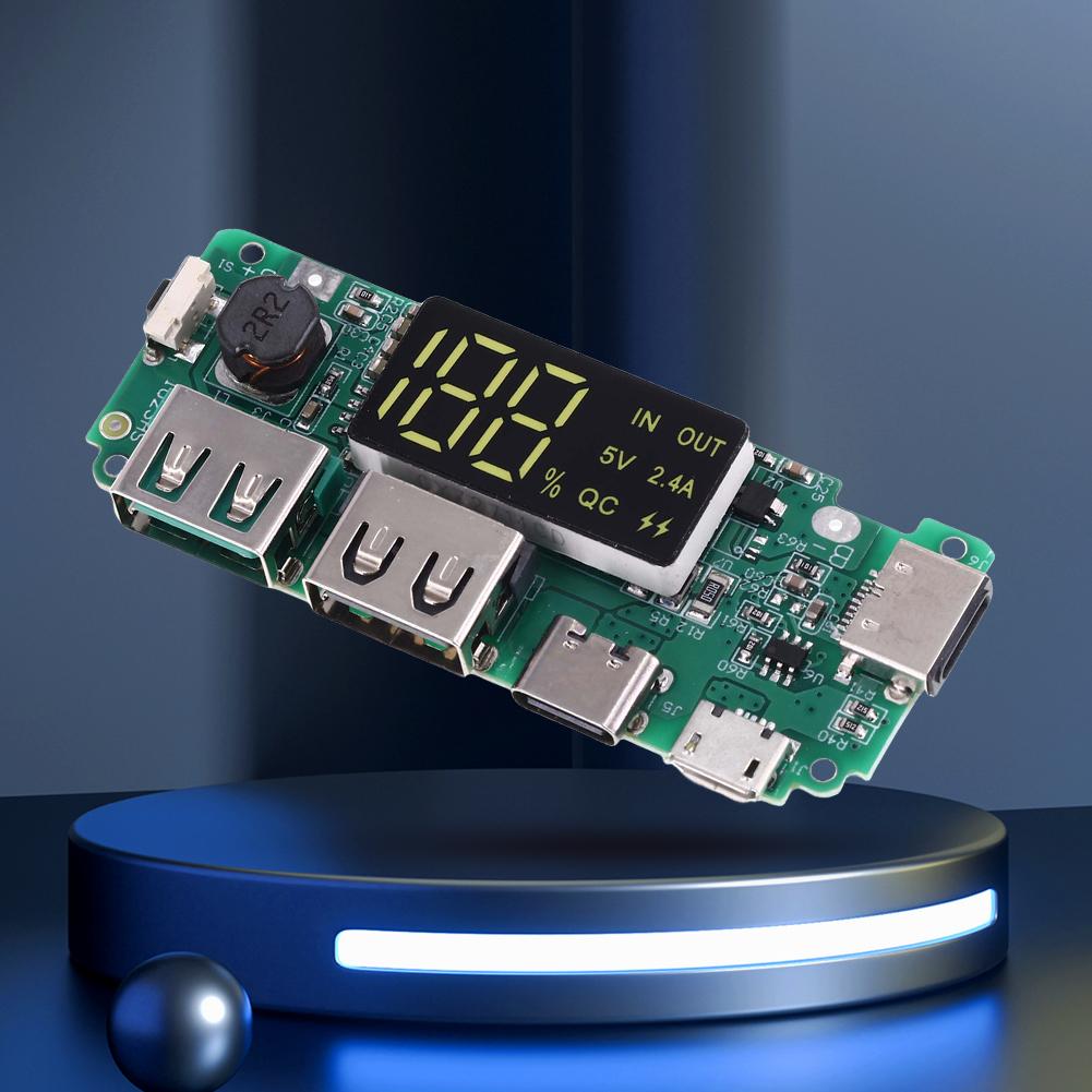 18650 Lithium Battery Charger Circuit Protection Board 2A Dual USB Digital Control Battery Charging Control Module for DIY
