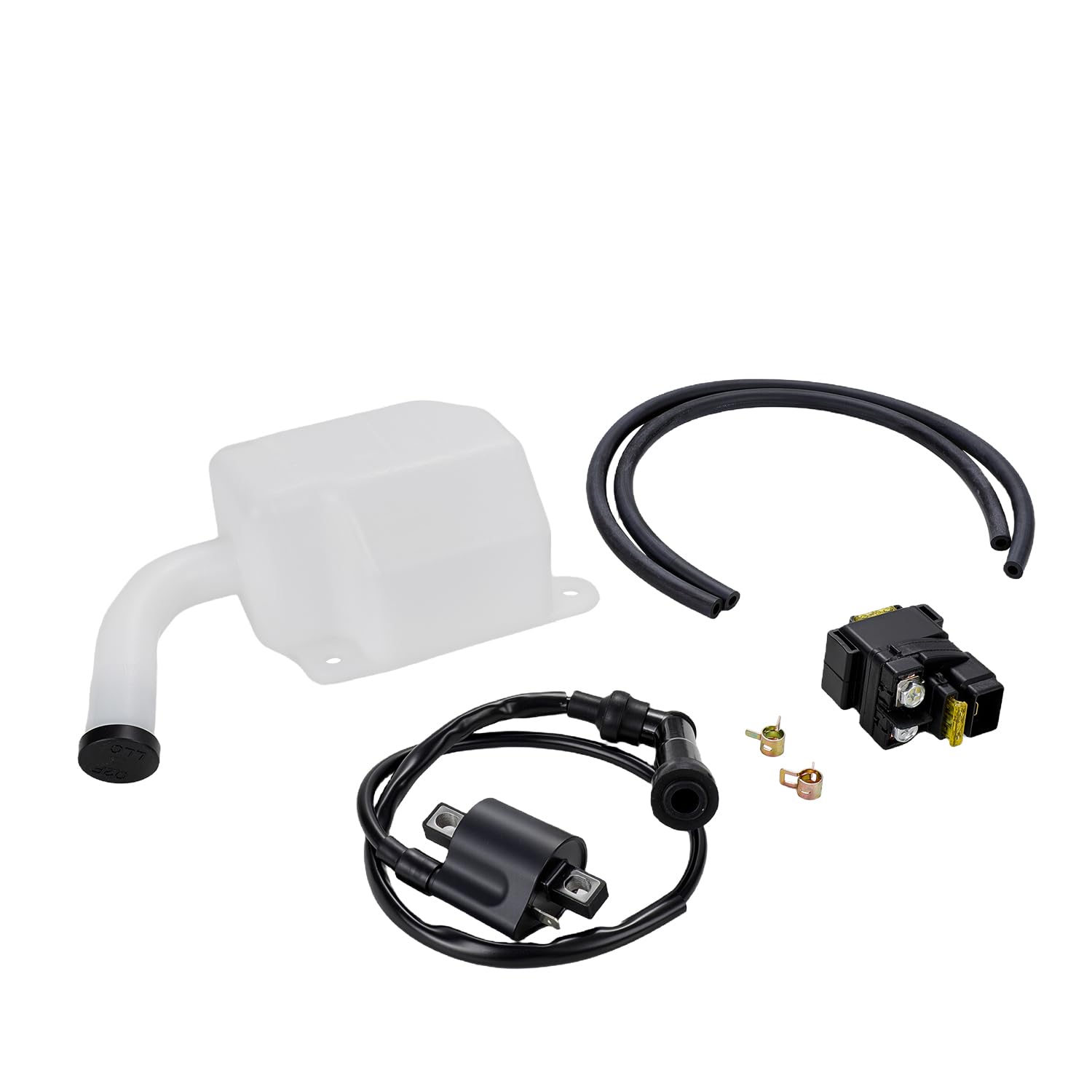 

ATV Starter Solenoid Relay + Ignition Coil + Coolant Reservoir Tank with Radiator Hose for Quadsport Z400/LTZ400/ LTZ 400 2003-2008