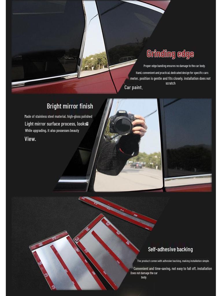 Jade Car Window Trim: Stainless Steel Door Edge and Decor Strips