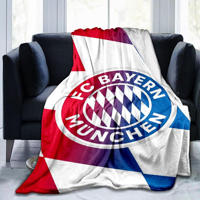 Munich FC Artwork Printed Throws Blanket Soft Flannel Blankets for Couch Bed Gifts for Men Women Picnic Blanket Christmas Gifts