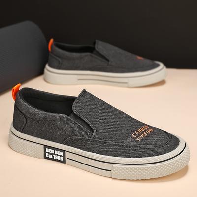 Klassiske Canvas-sko Menn Mote Flate Joggesko Mannlig Avslappede Mannssko Slip-on Loafers Menn Vulkaniserte Sko For Menn