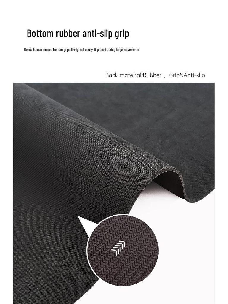 Thickened Non-slip Coconut Shell Yoga Mat: Frosted PU Rubber, Widened & Enlarged for Fitness & Home Use