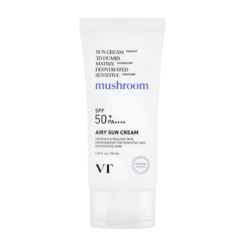 VT Cosmetics Airy Sunscreen SPF50+ PA++++ Lightweight Hydrating UV Protection Sun Cream 50ml