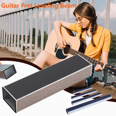 150/200/250/400 Mm Guitar Fret Leveling Beam with Sandpapers Sanding Block Level File for Guitar Repair Polishing Maintenan Tool