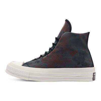 Chuck Taylor All Star 1970er High Top Vintage Vielseitige High Top Espadrilles Unisex Schwarz Grau