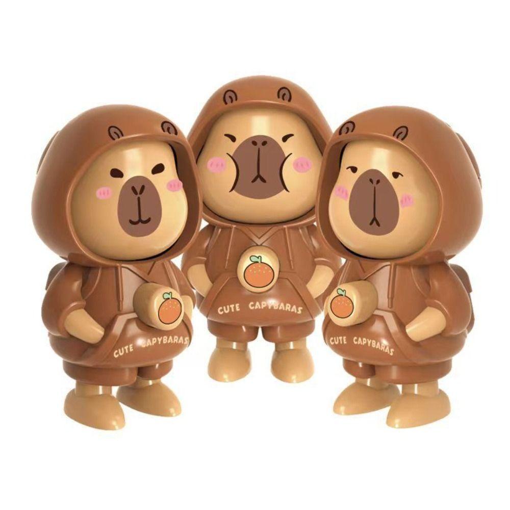 Plastics Cartoon Doll Keychain With Keychain Face Changing Toy  Christmas Dolls
