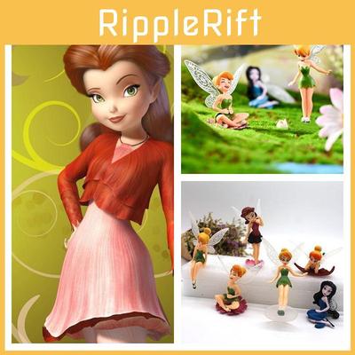 Kreatives Blumenfeen-Kuchenaufsatz-Set mit 6 Figuren