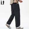 Izzue It Herren Locker Geschnittene Cargohose mit Geradem Bein