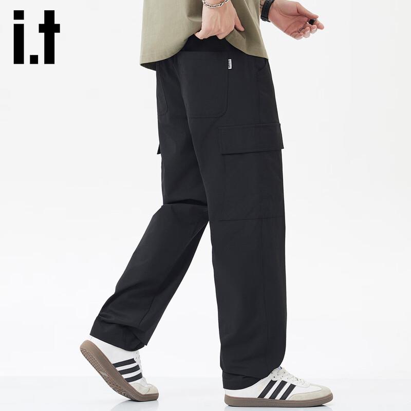 Izzue It Herren Locker Geschnittene Cargohose mit Geradem Bein