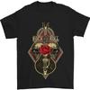 Rock N Roll Gitarre Totenkopf Gitarrist Elektrischer Herren 100 T Shirt