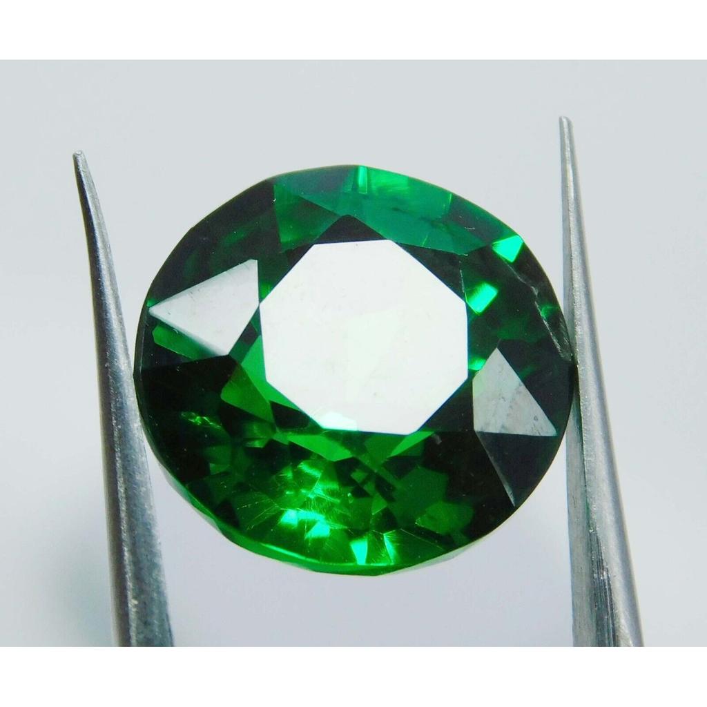 8.56 Ct Natural Tourmaline Green CERTIFIED Round Loose Gemstone Ring Size A-0021s