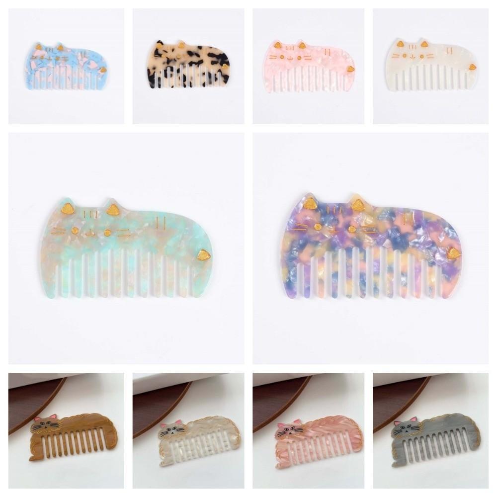 Acetate Makeup Comb Cat Hairdressing Combs Creative Acetic Acid Comb  Barber Shop Salon