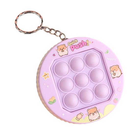 Push Bubble Spielkonsolen Schlüsselanhänger Stressabbau Mini Blasenplatzen Spielmaschine Fidget Spielzeug Rucksack Tasche Geldbörse Anhänger Partygeschenke