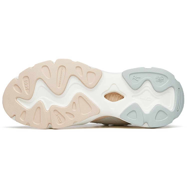 Anta Millennium Shock Absorption Non-Slip Wear-Resistant Low-Top Sports Casual Shoes Women sneakers White Gray Brown 122228890-1