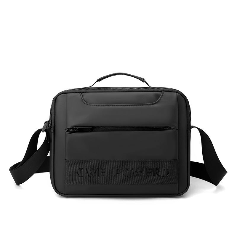 

New Trendy Men s Waterproof Chest Bag Simple Design Multi-functional Shoulder Bag with Handle for Travel Business Daily Use чёрный