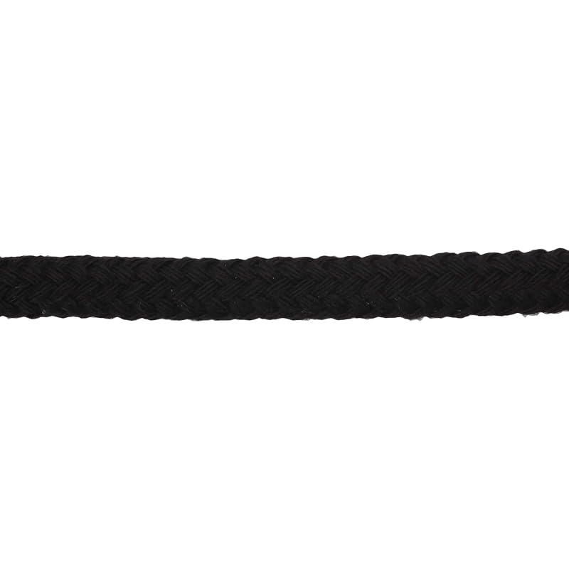 KIYOHARA Colored Cord, Thick, Black, Approx. 7mm Wide, 2m Roll, SUN55-90, Craft Cord, 30mm, 30ms, Round Cord