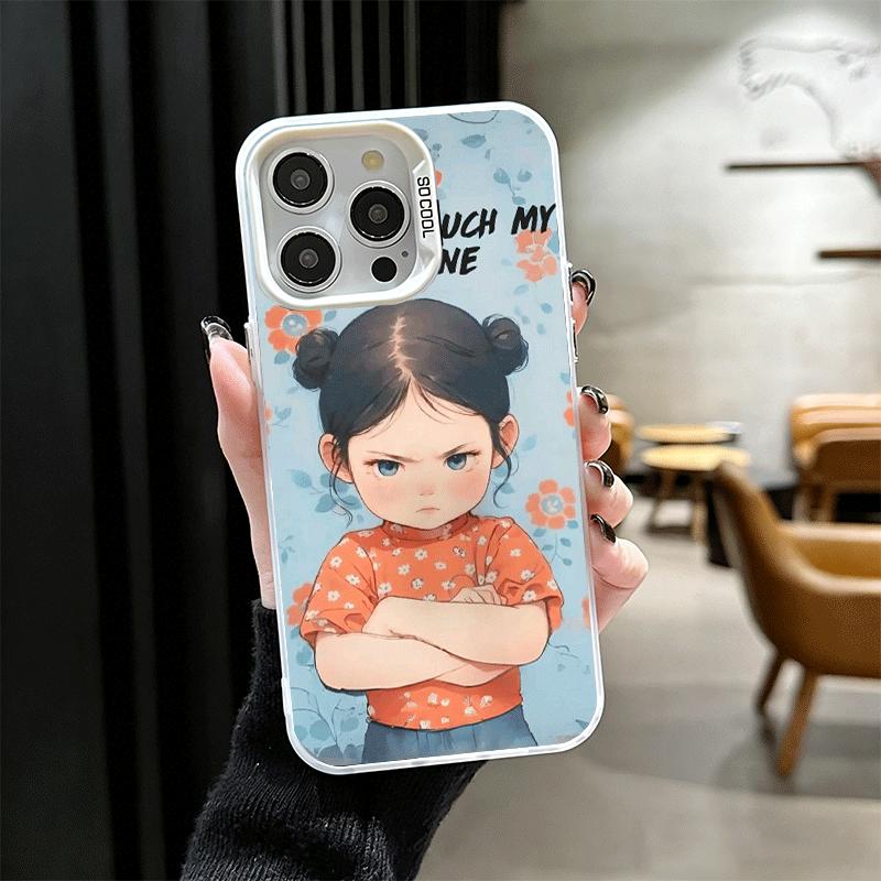 Funny Dont Touch My CallPhone Shockproof Phone Case for iPhone 17 Air 16 16E 15 Pro Max 14 Plus 13 Mini 12 Back Cover Anti Fall