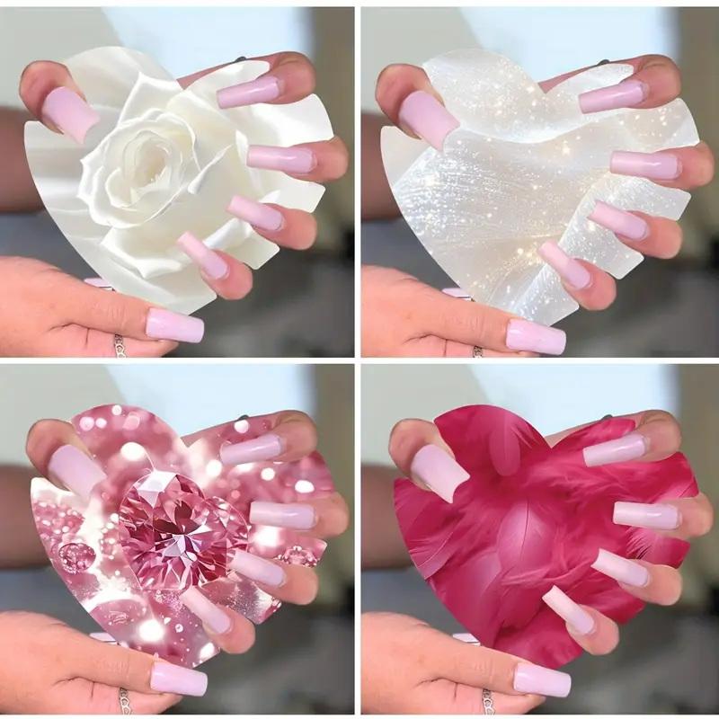 1Pcs Nail Art Display Cards Handmade Nails Photography Prop Nailfie Disc Nail Salon Accessory Nail Tech Prop Nail Selfie Disc