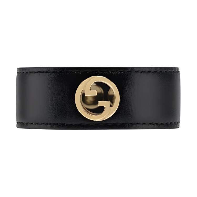 Gucci Leather, Metal Bangles Women's Black 774814IAAEM8029
