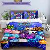 Blox Fruit 3pcs Bedding Set Duvet Cover Closure Includes 1 Duvet Cover & 2 Pillowcases for All Seasons Bedroom Home Dorm Decor