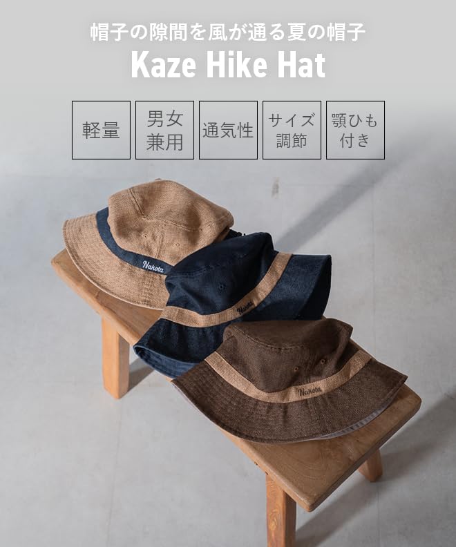 Nakota Kaze Hike Deep Summer Cap for Men and Cool and UV One Size Fits Navy Hat, Fit, Women, Breathable, Outdoor, Natural, Stylish, Logo, Protection,