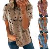 2024 European American Women's Summer Solid V-Neck Off-Shoulder Fashion Top