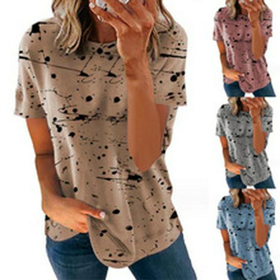 2024 European American Women's Summer Solid V-Neck Off-Shoulder Fashion Top