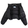 Prada 29Y056 Triangle Logo Plate Re-Nylon Cropped Down Jacket Jacket 40 blackUsed