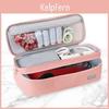Hair Dryer Storage Double Bag Layers Large Capacity Portable Handle Zipper Solid Color Travel Women Hairdryer Accessories Organizer Carrying Case