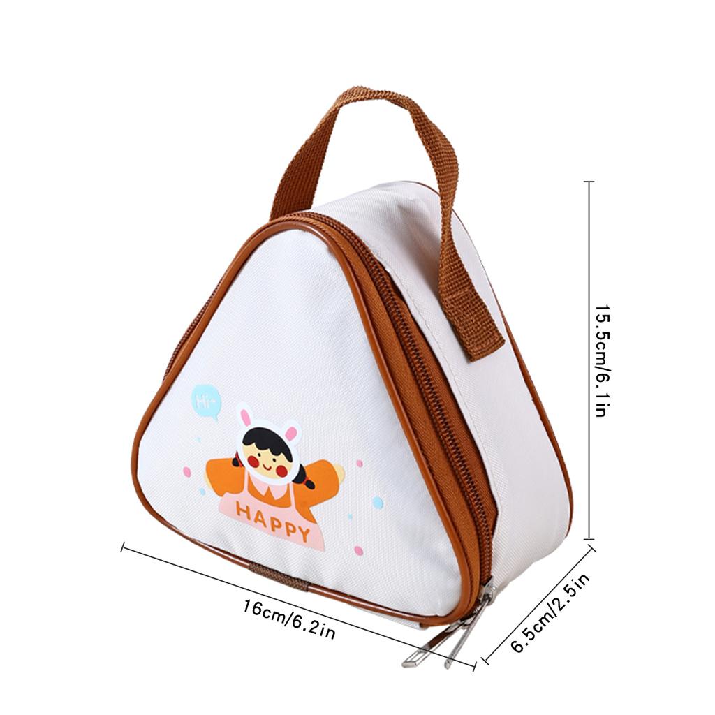 Cute Capybara Mini Oxford Insulated Lunch Bag Kid Student Portable Bento Box Storage Bag Waterproof Food Thermal Bag Cooler Bag