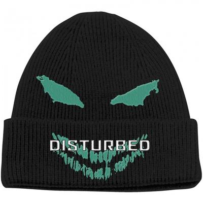 Disturbed Unisex Adult Green Face Beanie