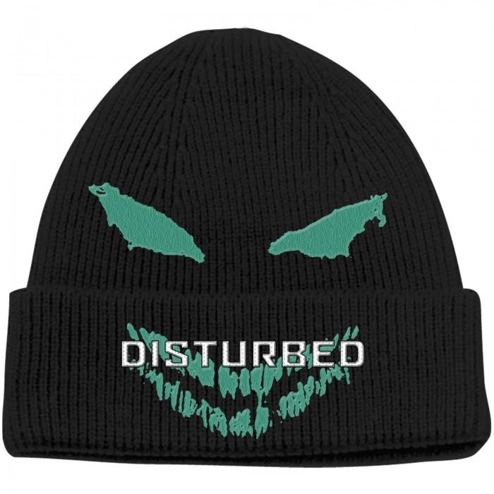 Disturbed Unisex Adult Green Face Beanie