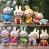 1 Piece Kawaii Toys Surprise Cute Labubu Figure Pendant Face Changing Doll Cartoon Anime Macarone Birthday Cake Decoration