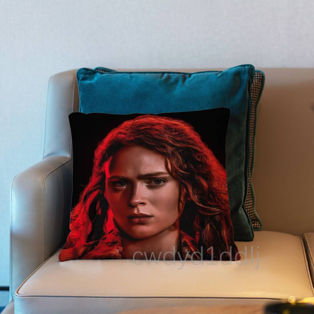 

SSadie Sink Max ST5 Pillow Case Short Plush Sofa Decorative Gift Home Doublesided Printing Cushio 30x30cm