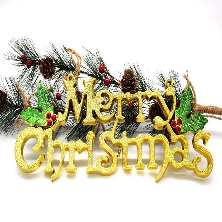 

Самые продаваемые 3D английские буквы, рождественские венки, украшения и подвески на елку разных размеров 14cm 3D Text (Approx. 8g) золотой