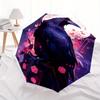 1pc Moon Raven Automatic Folding Umbrella - Lightweight, Retractable Design with 8-Rib Durability, Perfect for Outdoor Adventures, Fashionab