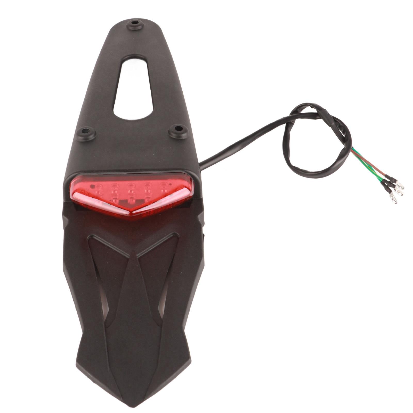 

Заднее крыло мотоцикла, задний фонарь, стоп-сигнал, 12 светодиодов, грязезащитное крыло для внедорожного мотоцикла, задний фонарь, замена для красный