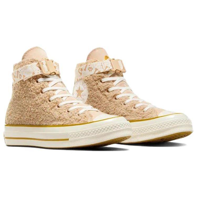 Converse 1970s Versatile Comfortable High-Top Canvas Shoes Unisex Sneakers Light-Brown A08163C