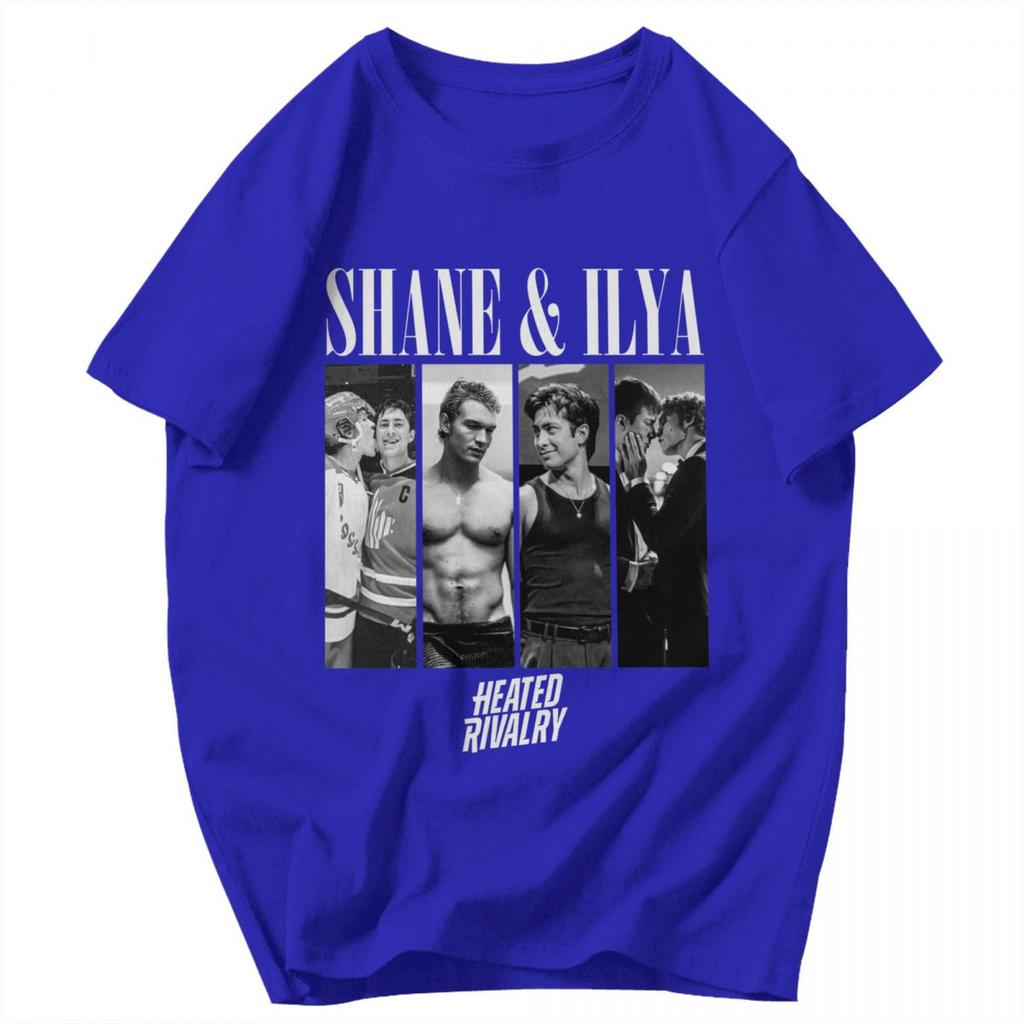 Men T Shirt Shane And Ilya Heated Rivalry Gifts Y2K Graphic Anime Unisex Clothing T Shirts