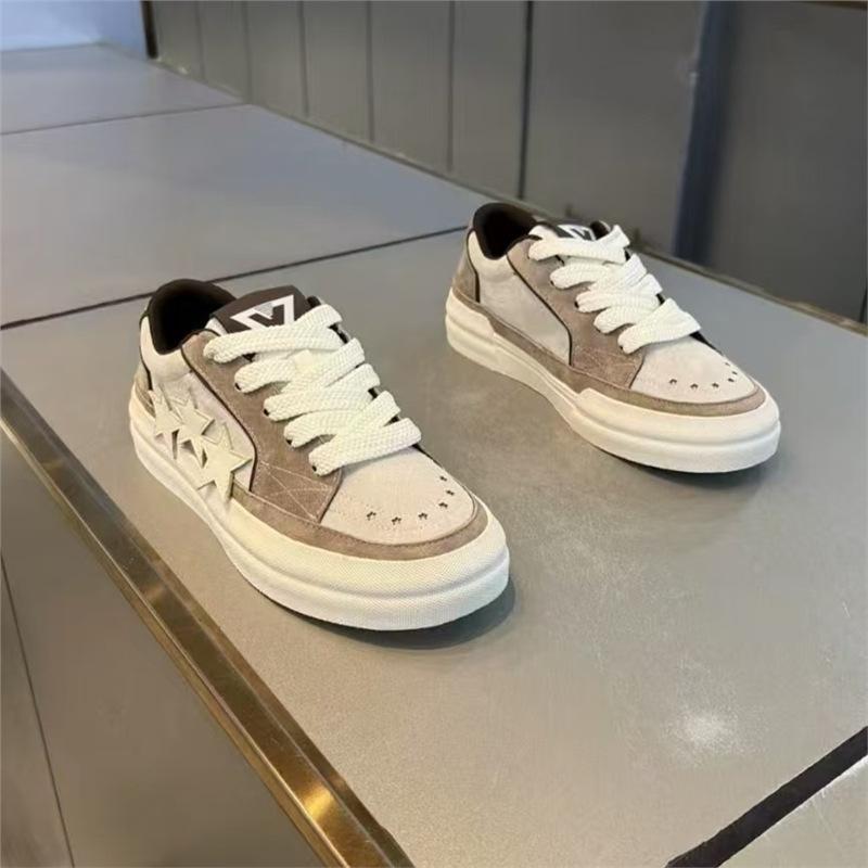 Early autumn new leather lightweight star totem student handsome casual shoes yz