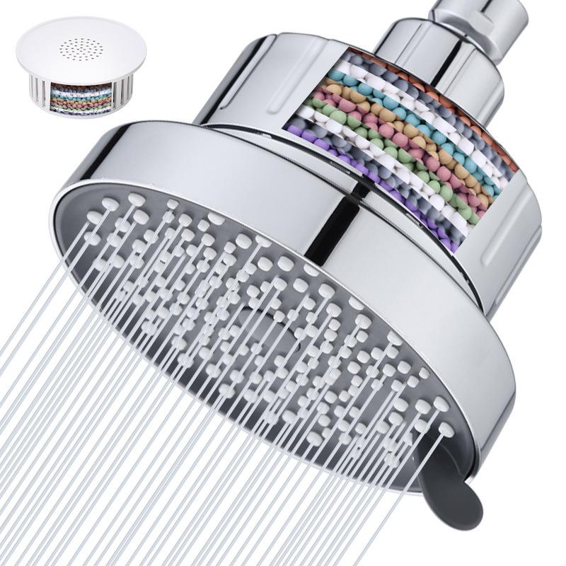 20-Stage Filtered Shower Head - High Pressure 3-Mode Round Rain Sprinkler, Replaceable Cartridge & Detachable Bathroom Faucet