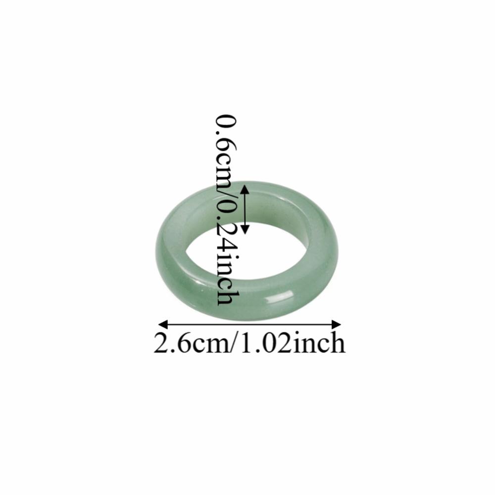Obsidian Stone Crystal Stone Band Rings Natural Crystal Jewelry Finger Ring Minimalist Ring Women