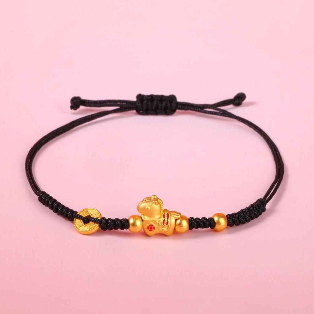 2026 Zodiac Horse Red Rope Bracelet: Benmingnian Hand-Woven Ethnic-Style for Good Fortune