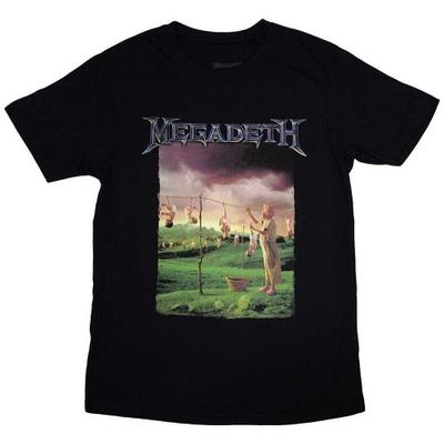 Megadeth Unisex Adult Youthanasia Track List T-Shirt