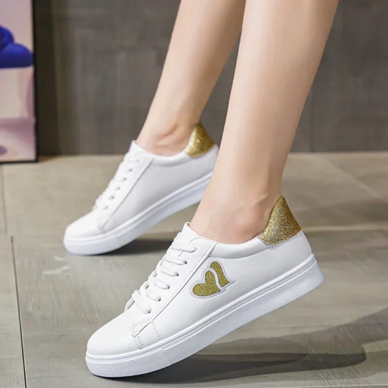 Fashion Women's Sports Shoes 2024 New Fashion Lace Up  Women's Casual Shoes Printed Summer Women's Pu Cute Flat Luxury Shoes