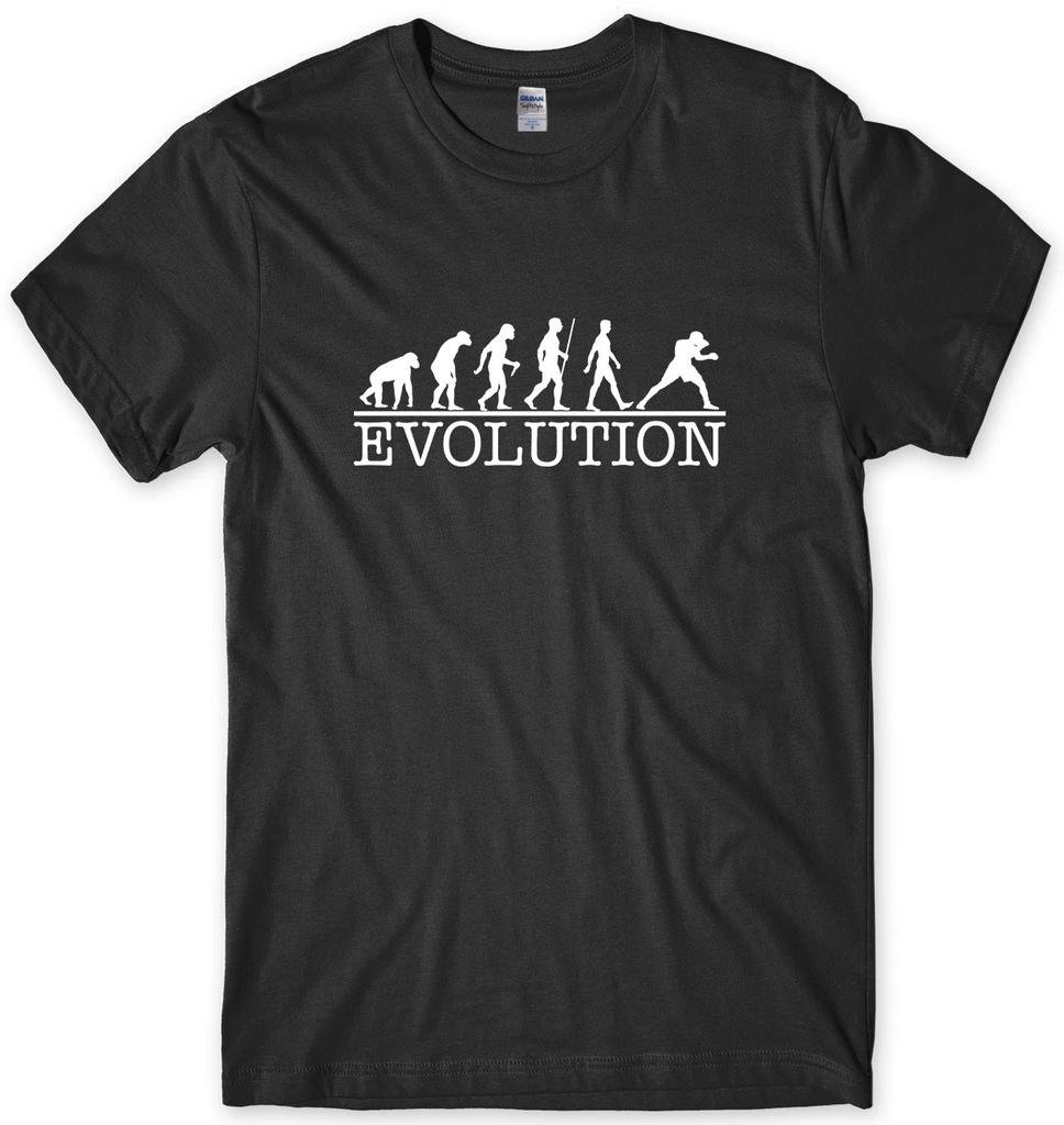 Evolution Of Boxing Mens Funny Unisex T-Shirt