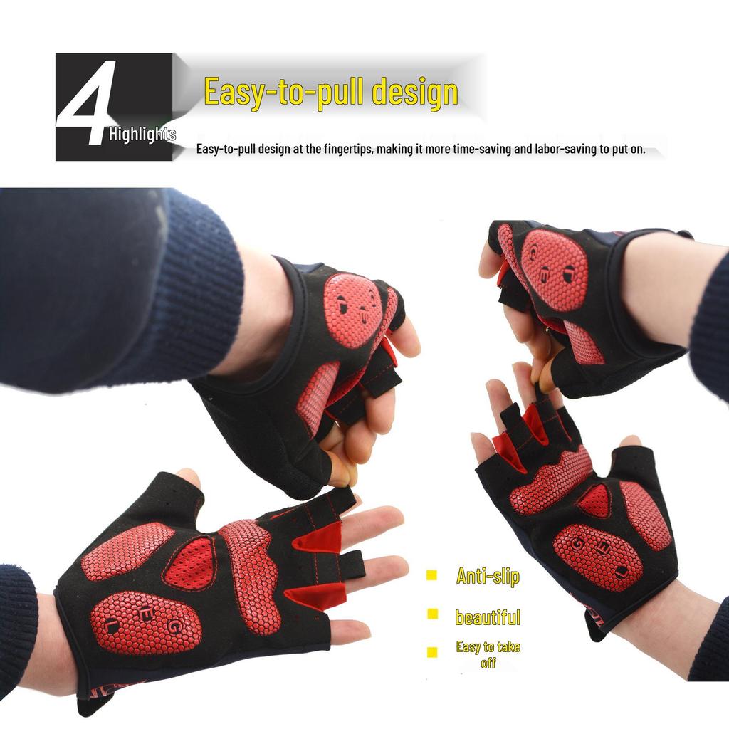 New Mountain Road Bike & Motorcycle Half-Finger Riding Gloves for Outdoor Sports