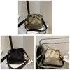Water Bucket Bag For Women With Drawstring Closure Soft Material Casual Crossbody Purse